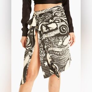 Secret Mission Joni Silk Skirt